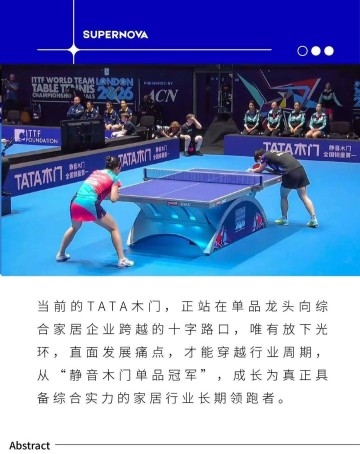 游戏规则模拟器-世乒赛赞助商TATA木门：单品称王的荣耀，与行业突围的阵痛